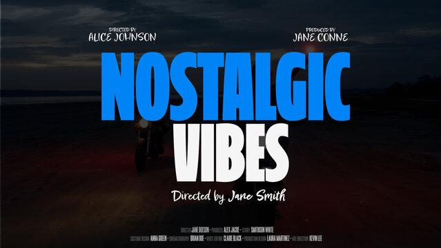 Cinematic Film Title Card, Movie Poster Typography Overlay 76 , ( Wide - Square - Vertical )