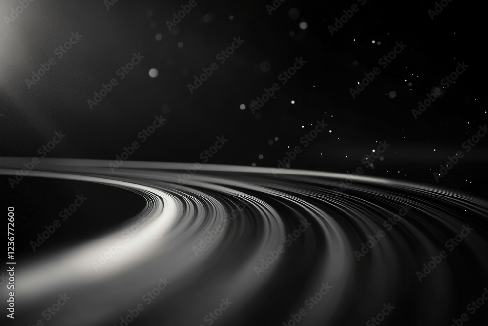Aufkleber this elegant black-and-white abstract background features soft light distortions and subtle lens gla