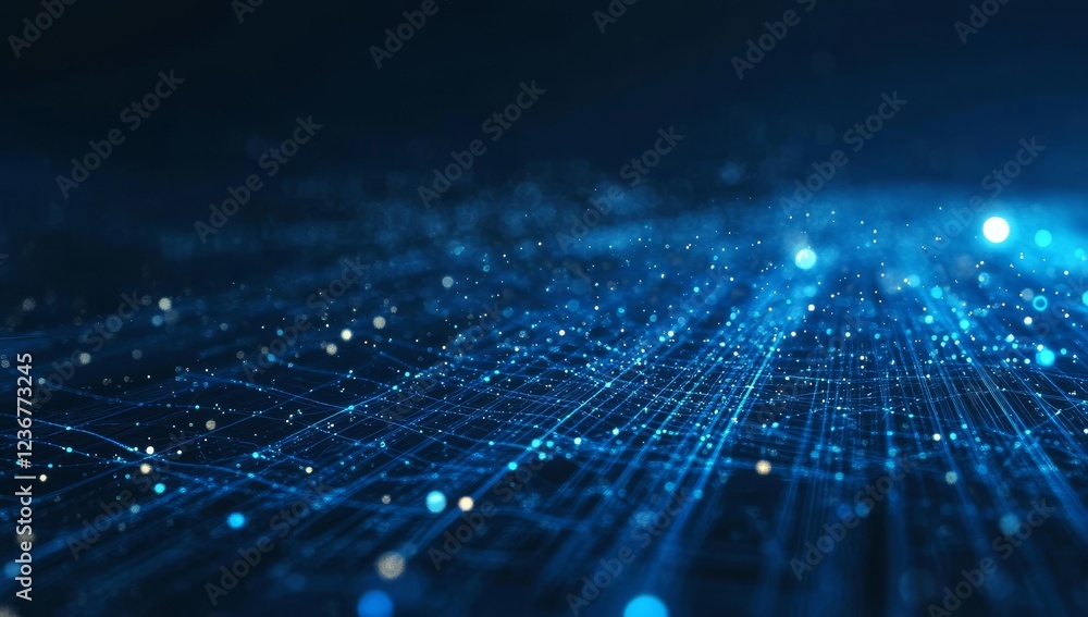 Poster abstract digital network connection background.