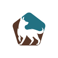 Dog training logo ideas on a white background. dog logo designing