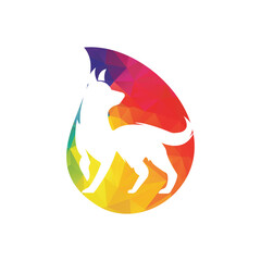 Dog training logo ideas on a white background. dog logo designing