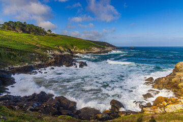 Landscape near Phare du Millier, Beuzec-Cap-Sizu, Brittany, France