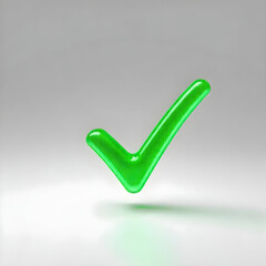 icono 3d check verificado verde