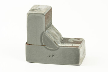 Close-up of a single-pass fillet weld joint without beveling, showcasing the heat-affected zone and...