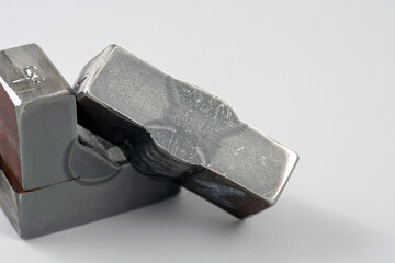 Macro etched cross-section of a butt weld Joint prepared for metallurgical examination –  analysis of welded metal structure. shows the heat-affected zone (HAZ), weld penetration, fusion boundaries.