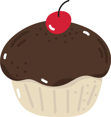 hand drawn cupcake picture