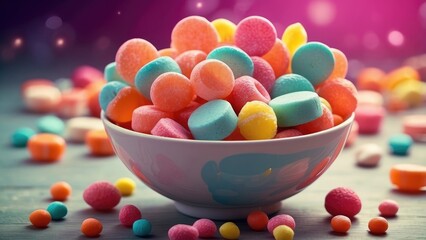 "Celebrate National Gumdrop Day: A Colorful Array of Sugar-Coated Fruit Jelly Treats for Candy Enthusiasts and Dessert Art Lovers"