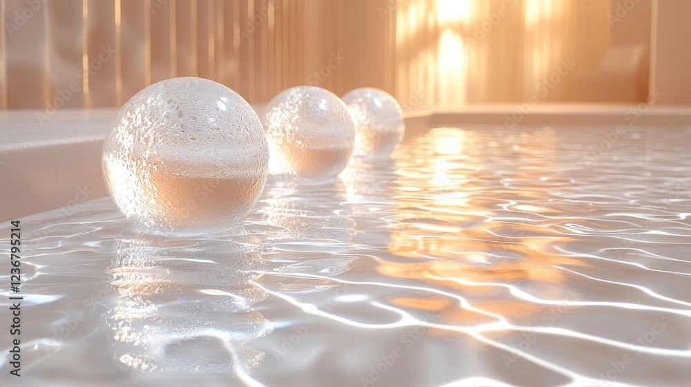 Aufkleber frosted glass like background with blurred effect for product visuals and presentation concept
