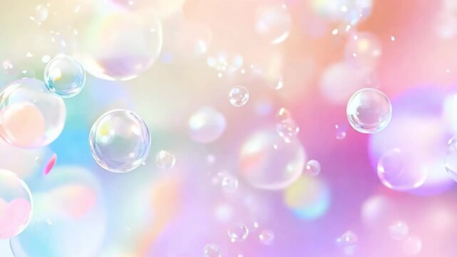 beautiful bubble soap background footage