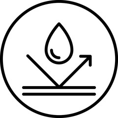 Waterproof Water Resistance icon Vector & PNG. Waterproof icon Water resistant icons set package Water drop protection concept Logo isolated on white background Vector illustration.