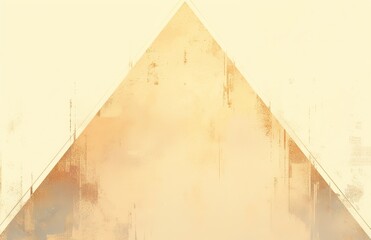 A beige and white triangle with subtle gradients