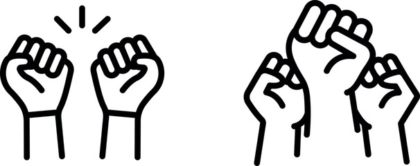 Strong and Inspiring Solidarity Icon for Unity, Support, and Collective Strength