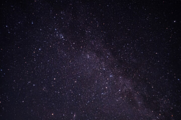 The Milky Way captured on a clear night near Lake Windermere in Cumbria, UK
