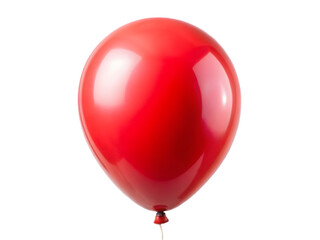 Red balloon isolated on transparent background 
