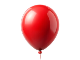 Red balloon isolated on transparent background 