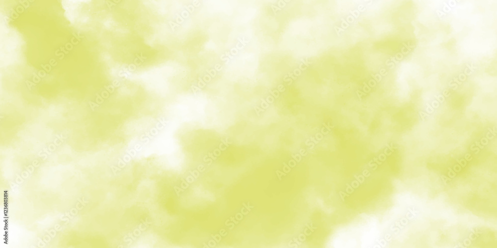 Aufkleber light green water color texture background. abstract watercolor clouds pattern in green tones. sprin