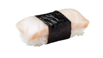 Fresh sushi with fish fillet wrapped in seaweed, delightful fusion dish
