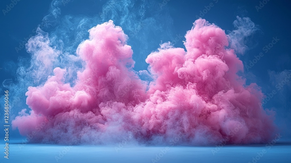 Poster soft pastel cloud like gradient background for creative product display and presentation concept