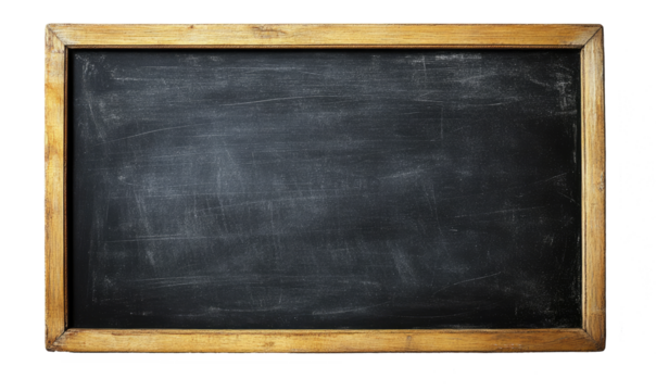  Blank blackboard with stand isoleted on transparent background