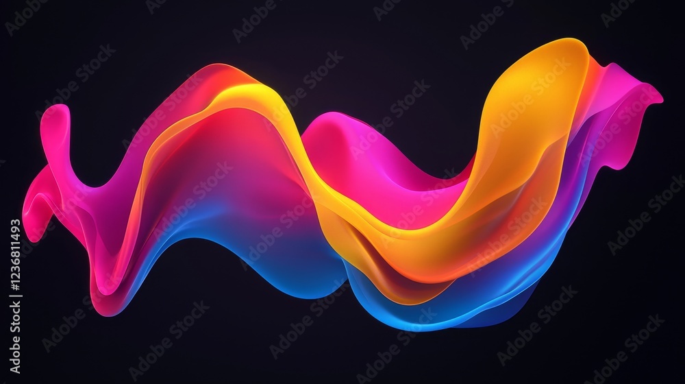Poster Abstract Data Signal Transformation into Color Waves with Vibrant Flow