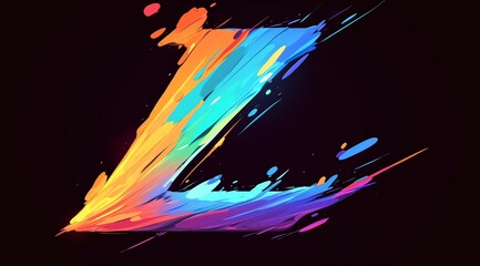 the rainbow letter “L”