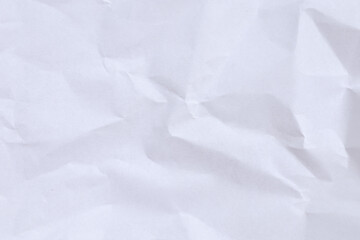 Crumpled white paper texture background