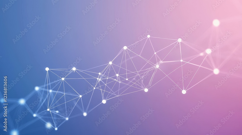 Poster dynamic connection of maps unfolding in digital space with vibrant colors