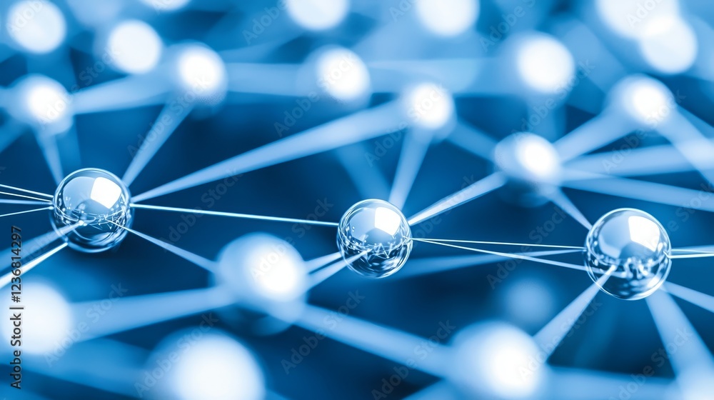 Poster digital abstractions of graphs tied together in a networked connection