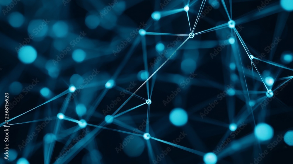 Poster flow of connections highlighted on the ecliptic pathway in digital space