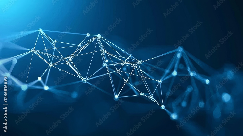 Aufkleber ethereal pathways of connection in abstract digital design