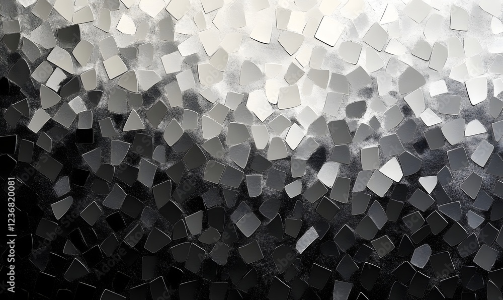 Poster abstract grayscale mosaic texture, gradient background, design element, website use