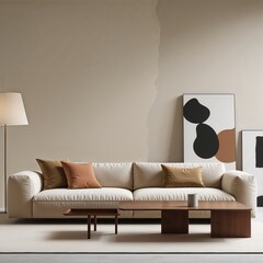 modern living room with sofa