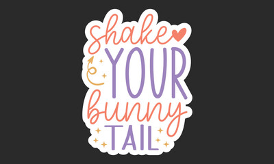 Easter EPS Bundle And Stickers Design