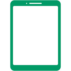green silhouette tablet icon