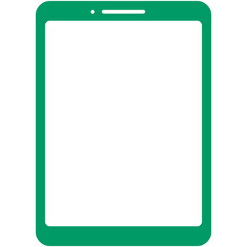 recommend clip art: green silhouette tablet icon