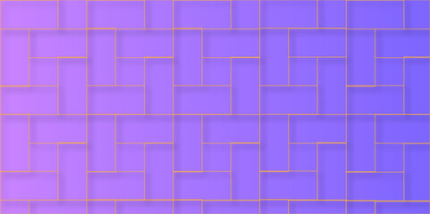 purple brick wall background. architecture construction stone block brick wallpaper. Vector seamless geometric outline simple pattern. Thin grid linear texture. Abstract minimalistic 
