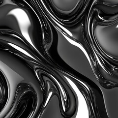 Obraz premium Liquid Metal Swirls, Abstract Background Texture