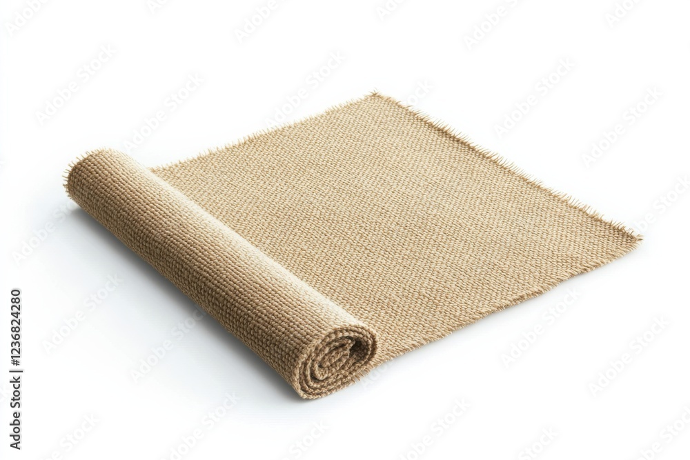 Poster elegant home textiles table mat mockup showcasing natural texture and warmth in professional studio 