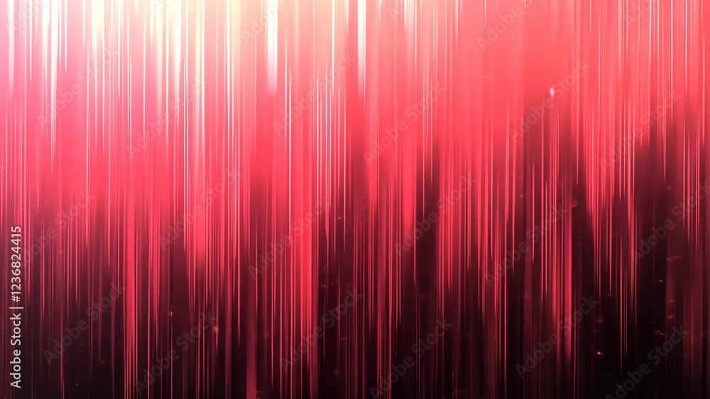 Poster colorful abstract design featuring vertical lines in red and pink tones with subtle texture effects 
