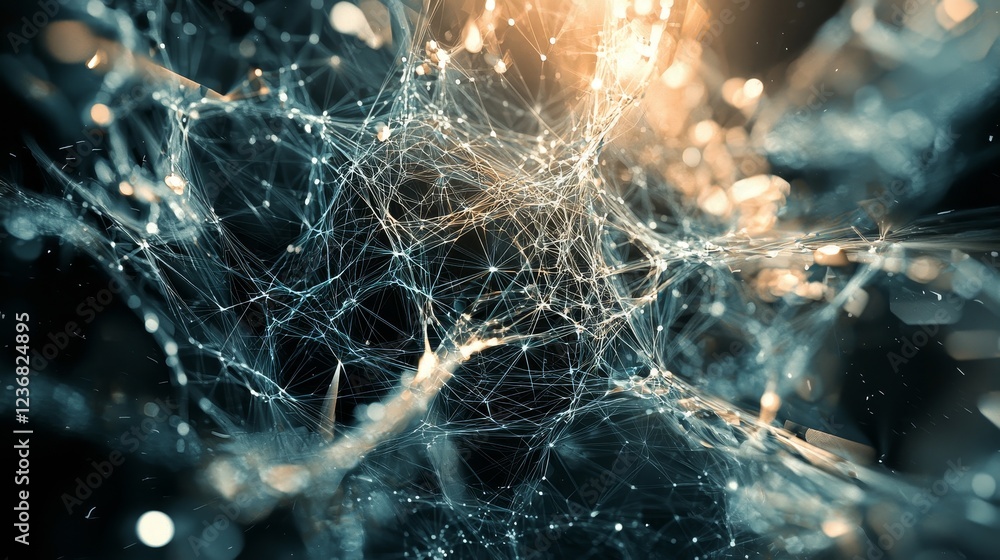 Poster digital synergetic networks condensed into dynamic visual representation