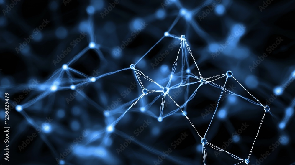 Aufkleber triangular connections and pathways revealing intricate network design
