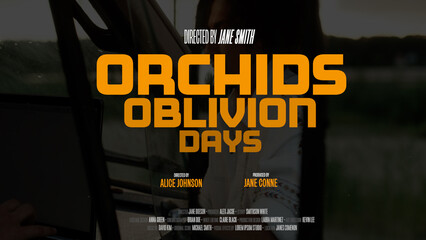 Cinematic Film Title Card, Movie Poster Typography Overlay 221 , ( Wide - Square - Vertical )