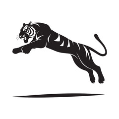 Obraz premium Tiger vector design isolated on white background