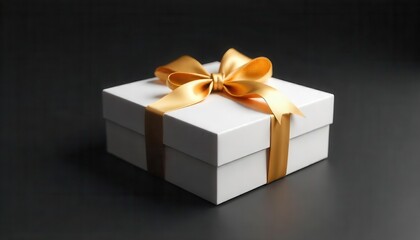 Obraz premium Gift box presentation studio setting product photography elegant environment close-up view celebration concept