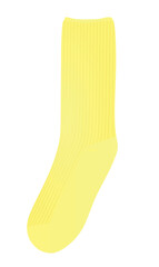 Yellow retro sock. vector illustration