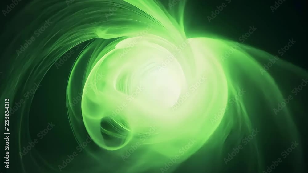 Poster green mesh texture with abstract swirl and dreamy vortex effect in lush environment perfect for natu