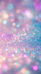 An iridescent background with pastel colors, featuring pink and blue iridescence, perfect for a phone wallpaper.