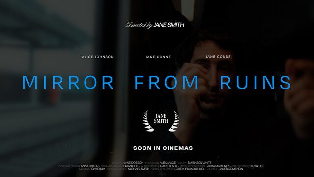 Cinematic Film Title Card, Movie Poster Typography Overlay 259 , ( Wide - Square - Vertical )