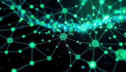 Obraz premium Exploring quantum networks technology innovations in digital communication virtual environment abstract perspective
