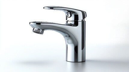 Modern Chrome Bathroom Faucet with Water Drops Elegant Design Luxury Tap
